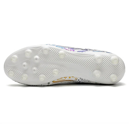 Men's Football Shoes Association Quick Five Up Football Studs, Anti-slip Professional Ultralight Training Football Boots for Turf