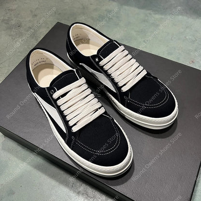Casual Shoes Men Low Top Quality Denim Lace Up Thick Sole Luxury Designer Hip-hop Dunk Sport Trainers Women Summer Flat Sneakers