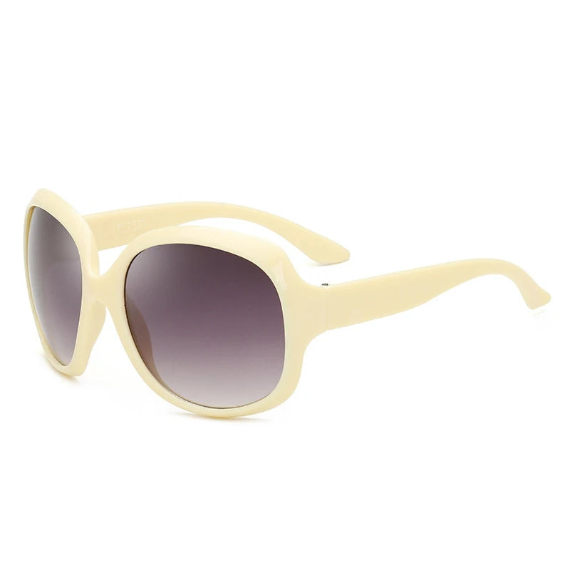 Oversized  Sunglasses Women Luxury Brand Designers Oval Sun Glasses Vintage Black Shades UV400 zonnebril dames