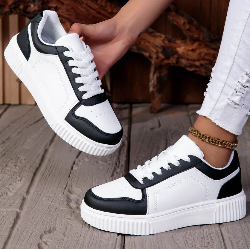Damenschuhe Herren-Freizeitschuhe, vulkanisierte Schnürschuhe, Damen-Sneaker, rutschfest, leicht, bequem, Unisex-Sportschuhe