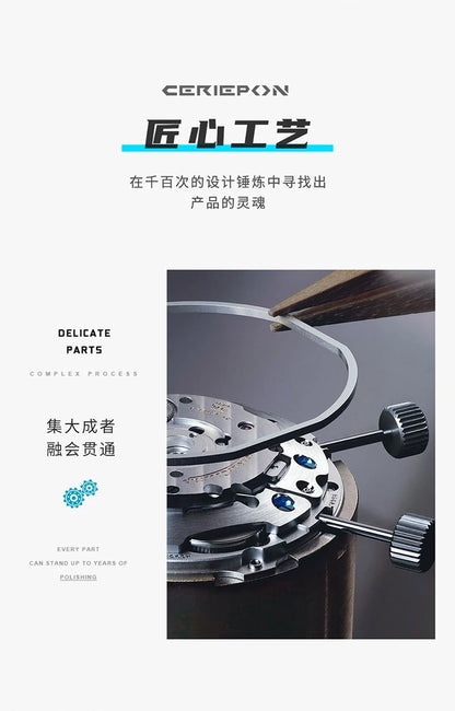 New Fashion Men Mechanical Automatic Wristwatch Pagani Design Richard Similar Hand Silicone Band Sport Watches Relogio Masculino