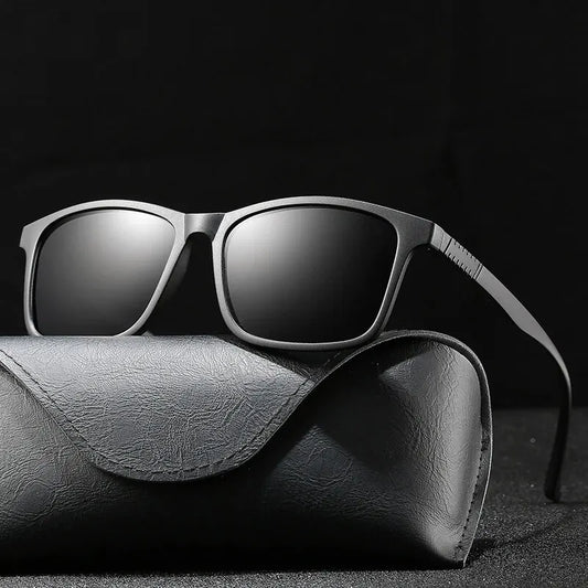 Luxury Men Sunglasses Fashion Vintage Square Ultra Light TR90 Frame Driving Fishing Sun Glasses For Man Eyewear