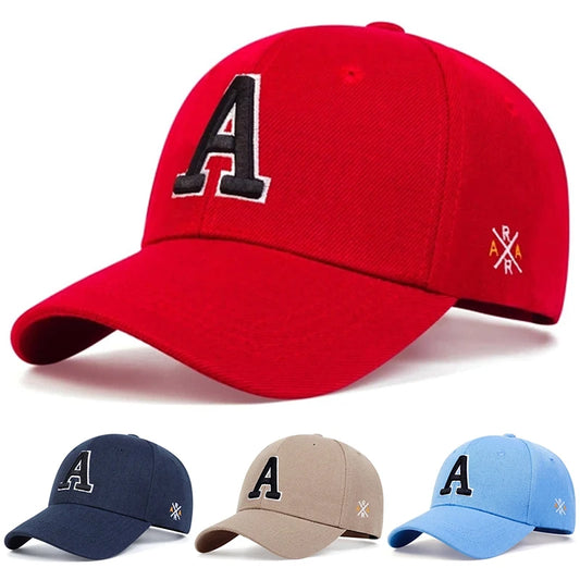 2025 Fashion New Baseball Hat A Letter Side AR Embroidery Outdoor Leisure Sports Daily Decoration Sunshade Hat Street HipHop Hat
