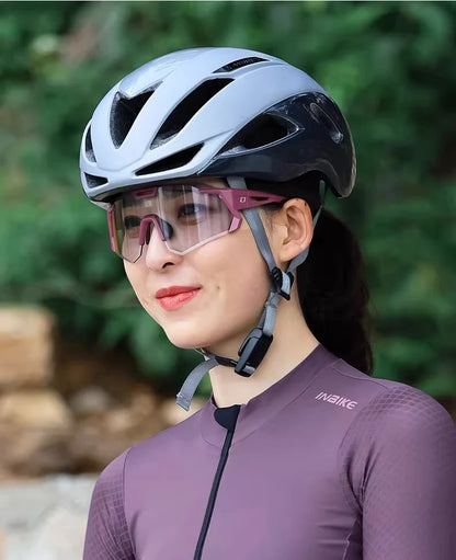 LAMEDA gepolariseerde fietsbril voor op de weg, UV400, mountainbike-zonnebril, fietsbril, sportbril, outdoor-zonnebril, heren, dames