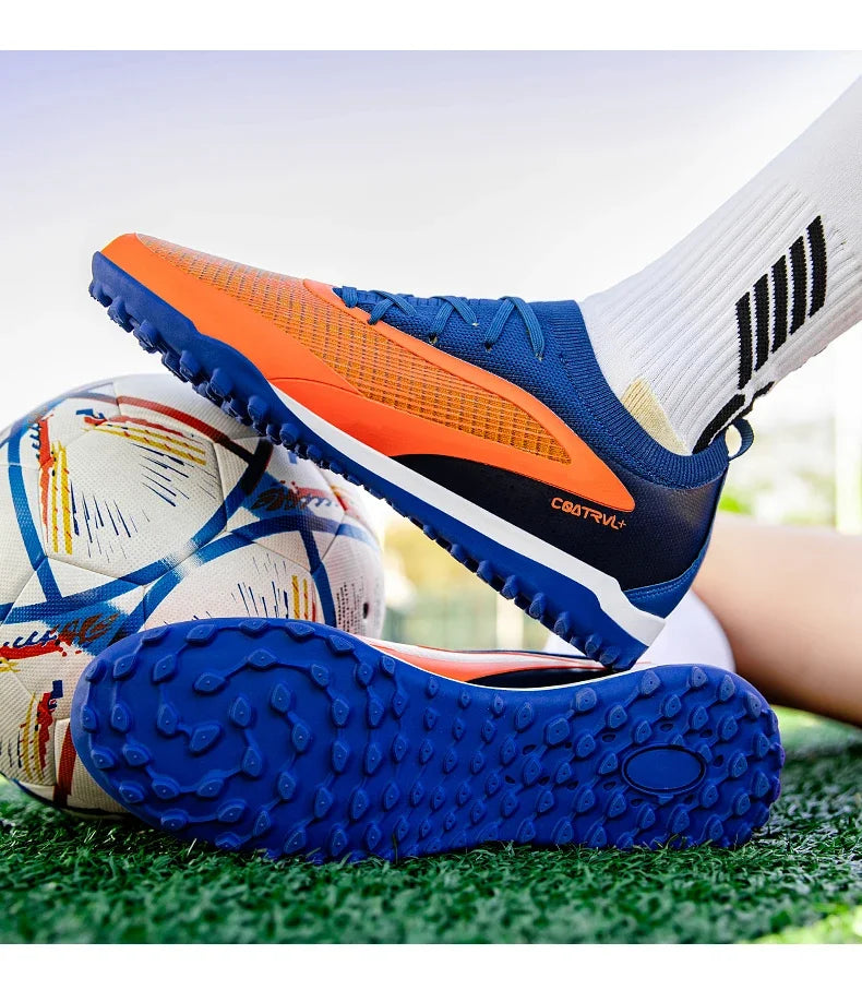 Botas de fútbol para hombre, con tacos para exterior, transpirables, antideslizantes, para adultos, con tacos largos, deportivas, de entrenamiento, para niños, para partido, cómodas