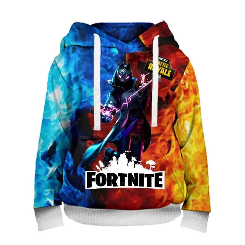 Fortnite Herren-Hoodie, modisches Sweatshirt mit 3D-Print, Battle-Game-Hoodies für Jungen und Mädchen, Hip-Hop, Herren, Freizeit-Oberbekleidung