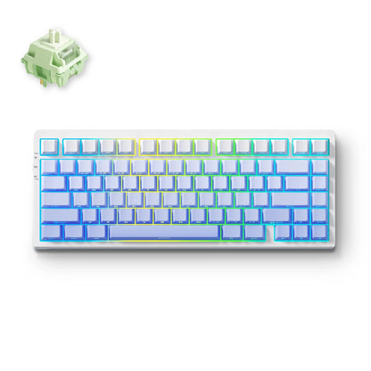 Teclado Mecânico Sem Fios MCHOSE G75 Pro 75% Layout, Montagem Gasket, 5 Camadas de Amortecimento, Retroiluminação RGB, Tri-Mode, Hot Swappable