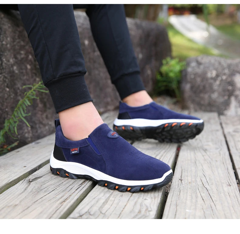 Sapatos desportivos casuais para homem, para caminhadas ao ar livre, acampamento, corrida leve e jogging, mocassins antiderrapantes, sapatos de caminhada, tamanhos grandes 38-50