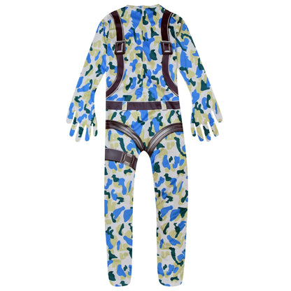 ❤★❤Fatos macacão DJ guerrilla warfare para crianças, roupa de cosplay de palhaço, fato de Halloween, Natal, festa temática, jogo, cosplay Fortnites Co★♥★