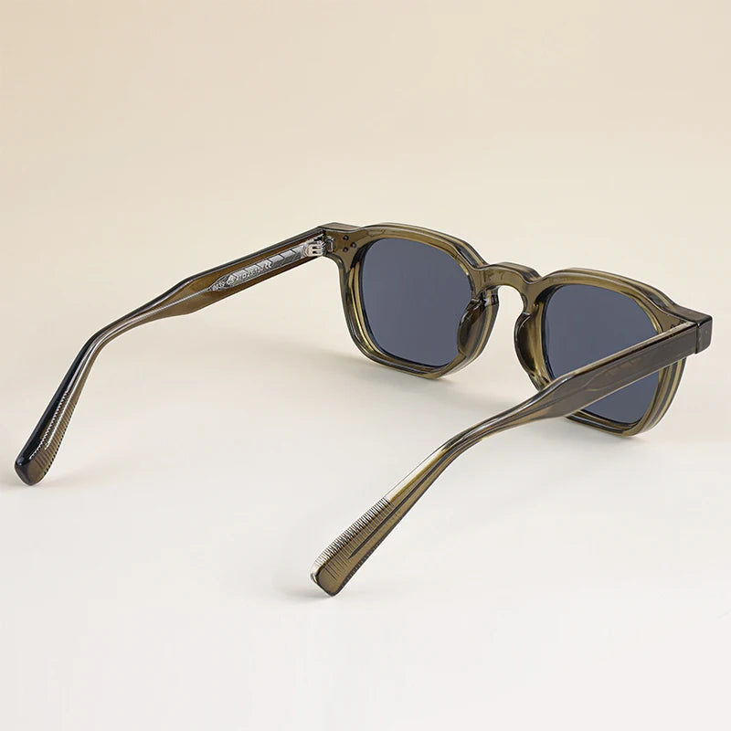 CATERSIDE New Fashion Punk Men Sunglasses Frame Square Personalized Design Sun Glasses Women Travel Party Business Festival Gift