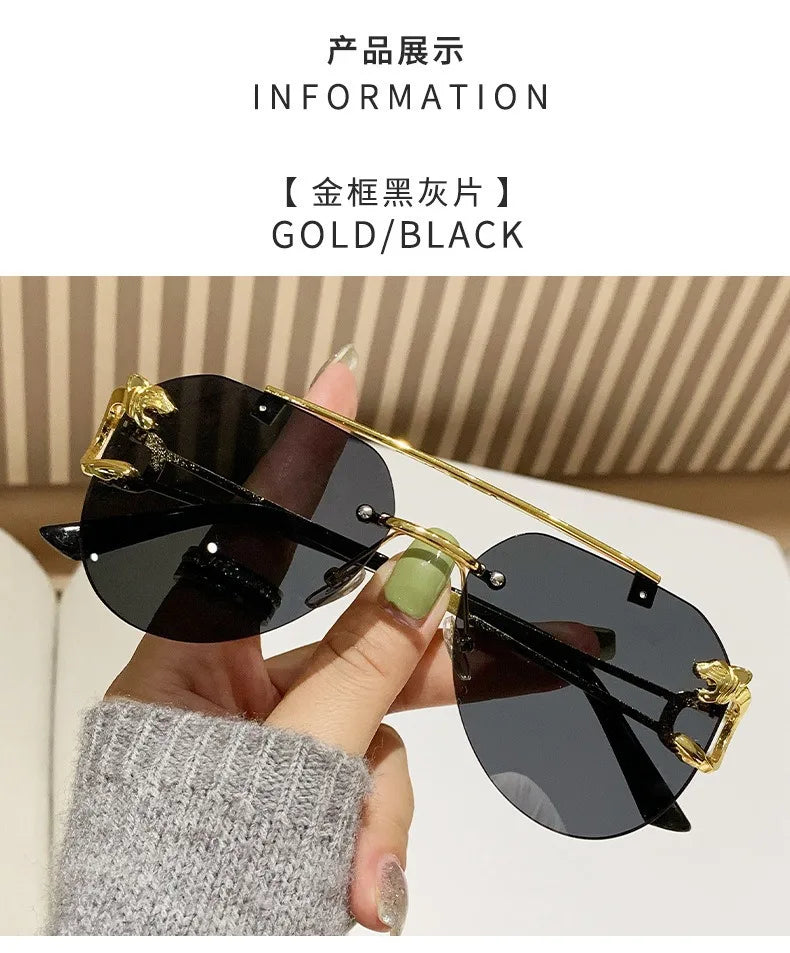 Keret nélküli női napszemüveg, luxus, designer, vintage, UV400, férfi napszemüveg, Lunette, Shades De Soleil, Femme, Gafas De Sol, Mujer, Lentes