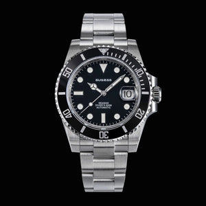 Sugess Men of Watch Automatic Mechanical ST2130 Movement Wristwatches 200M Water Resistant Sapphire Crystal Adjust Clasp S421