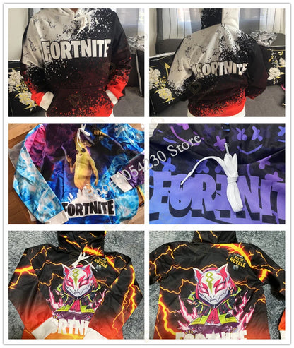 Fortnite Peely Print New Design Sweatshirts Hoodies Men Women Children Long Sleeve Fashion Casual Hooded Streetwear Pullovers