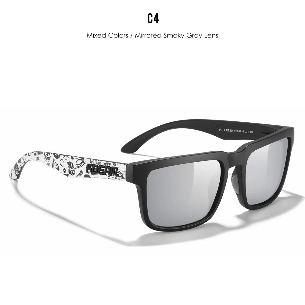 New Colors KDEAM-PLUS Large Size Square Unisex Sunglasses Polarized Photochromic Oversized Sun Glasses Fashion Anti Glare Mirror