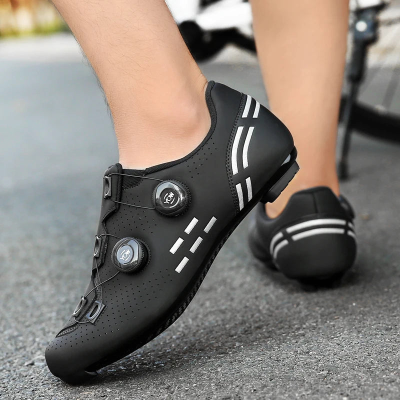 Scarpe da ciclismo di alta qualità da uomo SPD autobloccanti per bici da corsa, scarpe sportive da donna MTB da montagna antiscivolo 36-47