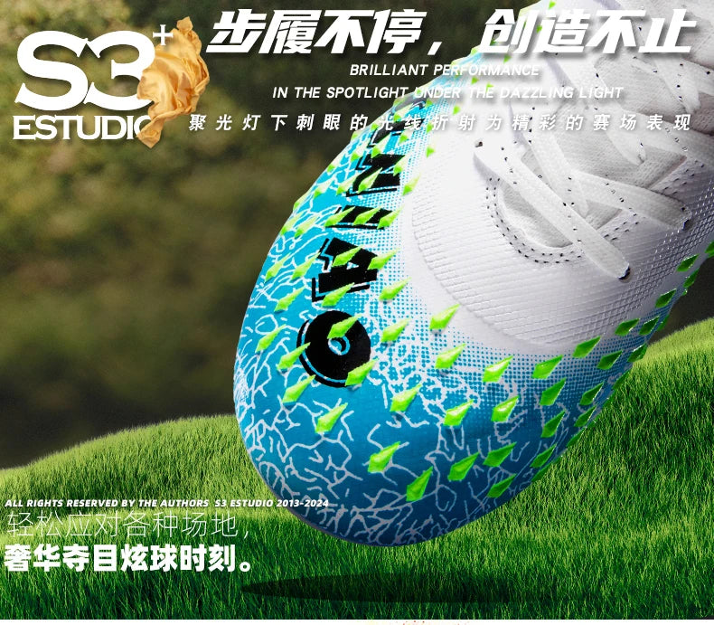 Men Professional Football Shoes Society Cleats Soccer Shoes Original Indoor Football Field Boots Grass Training TF/FG Sneaker