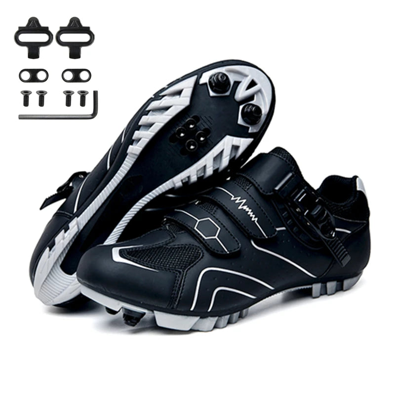 Professionelle selbstsichernde Fahrradschuhe für den Outdoor-Einsatz, MTB-Pedale, Fahrradschuhe, rutschfeste Sneaker, Rennradschuhe, SPD-Cleat-Schuhe