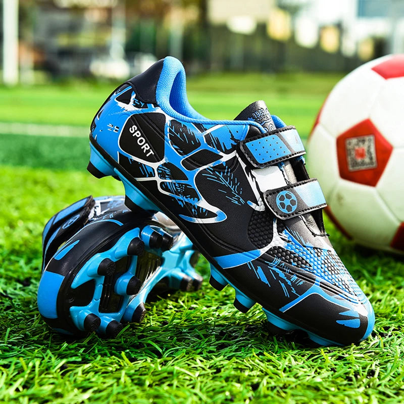 Chaussures de football pour enfants FG/TF, bottes de football pour garçons, crampons d'extérieur, crampons de futsal, chaussures de sport d'entraînement, taille 33-38