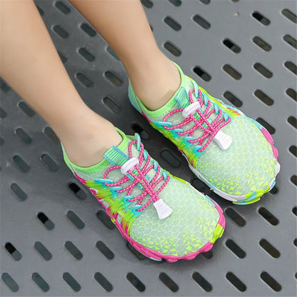 12 Farben Wasserschuhe für Kinder, Sommer, Strand, Five Fingers, Barfuß, Schwimmen, Aqua-Schuhe, schnell trocknend, Meer, Fluss, Kindersneaker