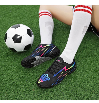 High Quality Men's Soccer Shoes for Society, Ultralight Turf Soccer Cleats Sneakers, Training Football Boots Chuteira Campo Sizes 35-45