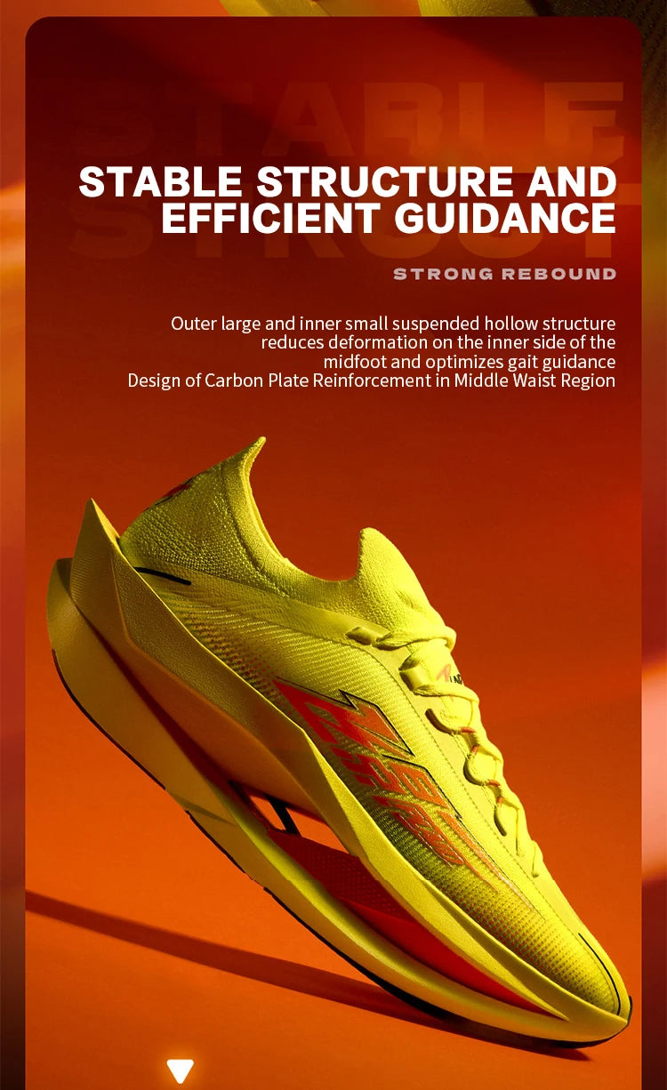 QIAODAN Feiying Plaid 3 Men's Running Shoes 2026 Carbon Plate Marathon Racing Sneakers Lightweight Breathable Shoes QDB023262290