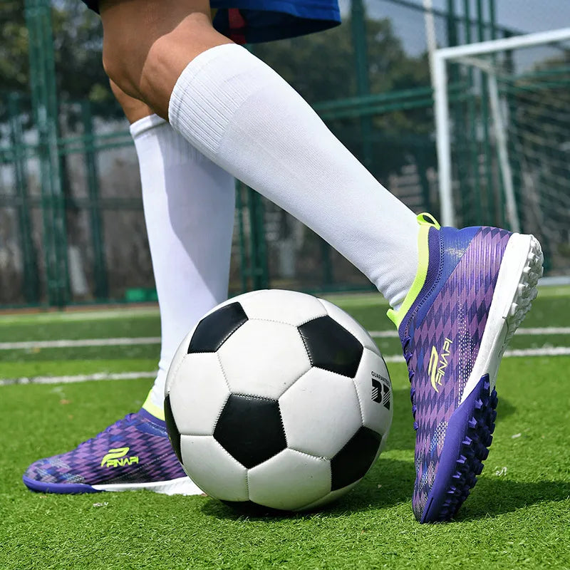 Herren-Fußballschuhe in hoher Qualität: Stollen, für Spiele, Indoor, Verkaufsschlager, Outdoor, Fußballschuhe, Rasen, High-Top, Futsal, rutschfeste Sneaker