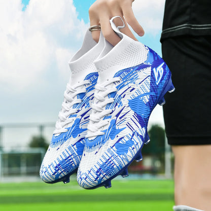 Chaussures de Football pour hommes TF/FG Sneaker garçon confortable société Original résistant chaussures de Football de qualité supérieure bottes de Football à longues pointes