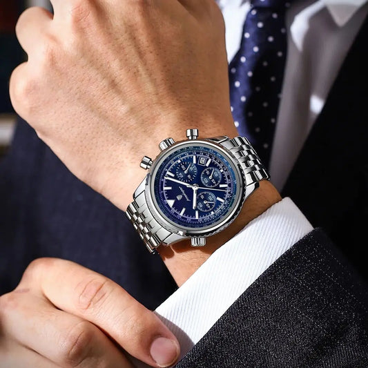 POEDAGAR mode militaire hommes montres étanche lumineux Date chronographe homme montre en acier inoxydable de luxe Quartz mâle horloge