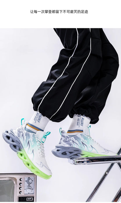 Men Running Shoes Breathable Mesh Sports Shoes Cushion Casual Sneakers Lightweight Comfortable Tennis Shoes Athletic Footwear