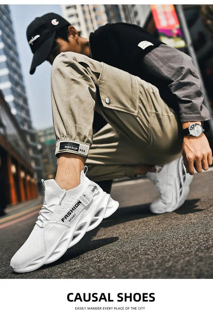Moda Lila Casual Sneakers Dam Herr Blade Löparskor Storlek 48 Lätta Andningsbara Sportskor Herr Mesh-sneakers