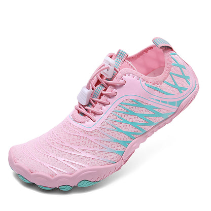 Oiaano Barfußschuhe mit breiter Zehenbox, schwarz, für Damen und Herren, Unisex-Sportsneaker, Aqua-Strandschuhe mit weicher Sohle, leicht und atmungsaktiv