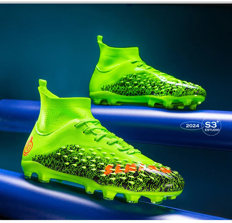 Men Professional Football Shoes Society Cleats Soccer Shoes Original Indoor Football Field Boots Grass Training TF/FG Sneaker