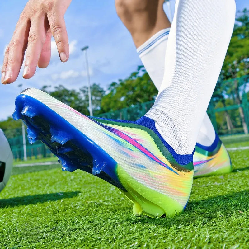 Chaussures de football pour hommes, chaussures de football pour femmes, chaussures de terrain synthétique pour l'extérieur
