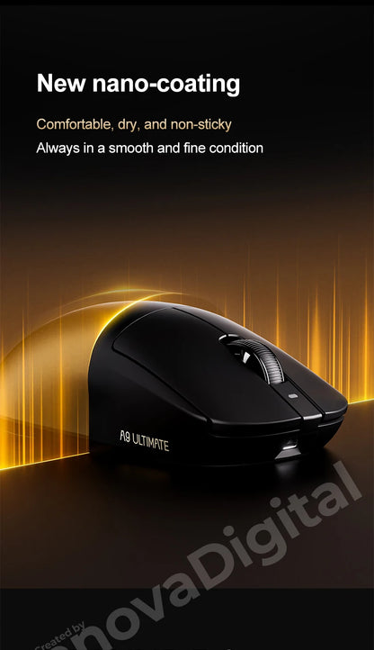 ATK Dragonfly A9 Ultimate trådløs gamingmus A9 Air PAW3950 ultralet ergonomisk e-sportsmus til gamere FPS CSGO A9 Ultra