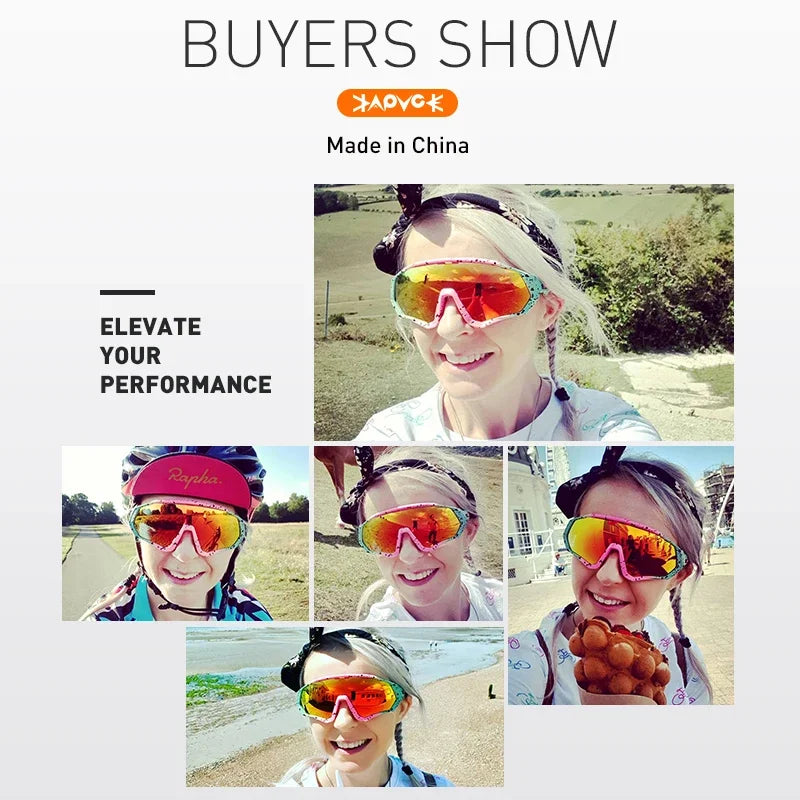 Kapvoe Herren-Marken-Angelbrille, Mountainbike- und Radfahrbrille, Damen-Rennradbrille, Fahrradbrille, Radsportbrille, Oculos Ciclismo