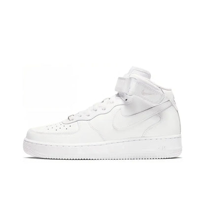 Nike Air Force 1 Mid Top Unisex Classic Sneakers, Cushioned Comfort Durable Design for Casual Streetwear DQ7666-001