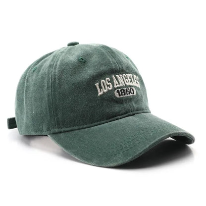 Fashion Casual Baseball Cap for Women Men Cotton Soft Top Hats Unisex Los Angeles Embroidery Snapback Hat Hiking Sunscreen Caps