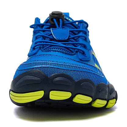 HOBIBEAR Wide Toe Barefoot Sneaker Unisex Non Slip Outdoor Athletic Shoes Elastic Band Beach Sneakers