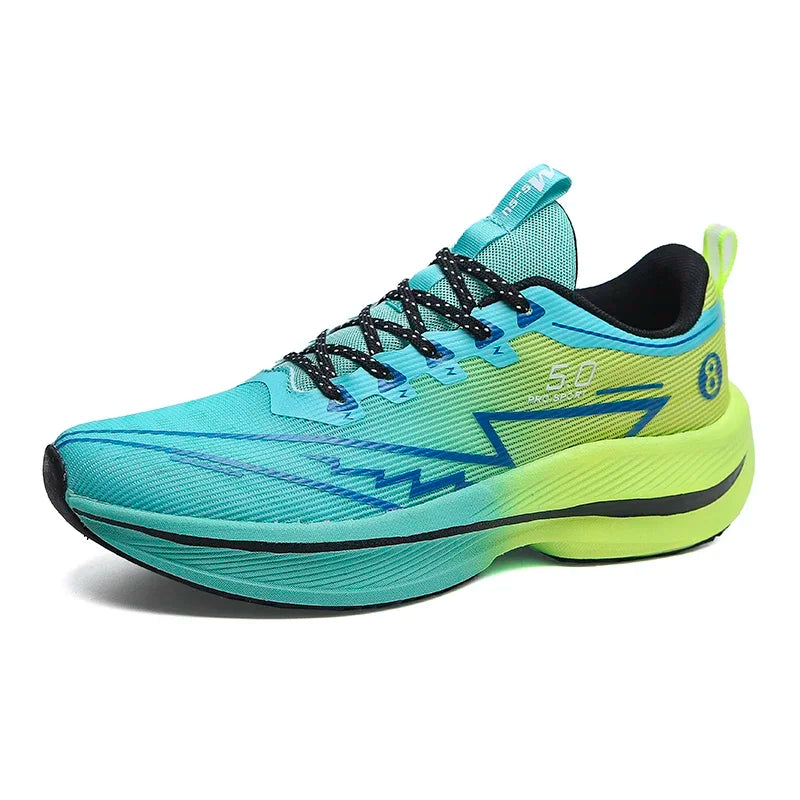 Heren hardloopschoenen met koolstofplaat, zacht gedempte, schokabsorberende sportschoenen, unisex sneakers, lichte antislip trainingsschoenen
