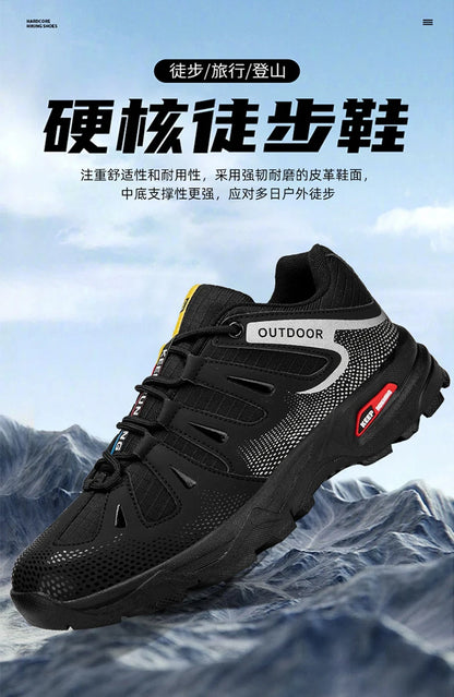 Scarpe da uomo per attività all'aperto - Scarpe da alpinismo antiscivolo da uomo - Calzature da viaggio, escursionismo e avventura - Sneaker casual alla moda