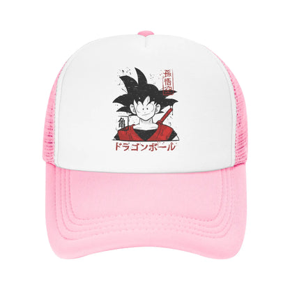 Japanese Goku Dragon Ball Z Mesh Baseball Cap Unisex Fashion Sun Hats  Hats Snapback Caps Fishing Hat Winter Trucker Caps