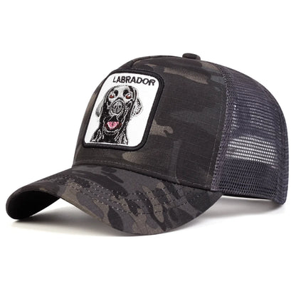 Unisex LABRADOR Dog Embroidery Baseball Net Caps Spring and Summer Outdoor Adjustable Casual Hats Sunscreen Hat Sports Cap