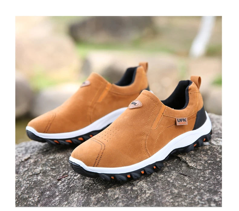 Sapatos desportivos casuais para homem, para caminhadas ao ar livre, acampamento, corrida leve e jogging, mocassins antiderrapantes, sapatos de caminhada, tamanhos grandes 38-50