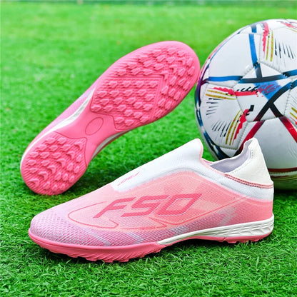 Nouvelles chaussures de football pour hommes, chaussures de sport respirantes, chaussures de futsal antidérapantes, chaussures de football ultralégères, haute tige, haute qualité, pour match en extérieur
