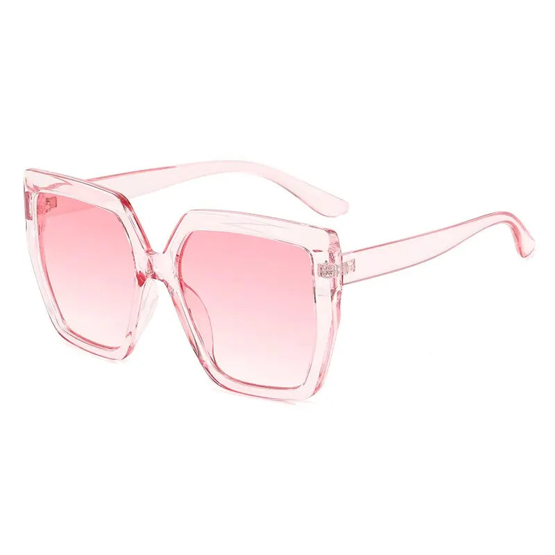 Vintage Oversized Square Sunglasses Women For Men Classic Big Frame Trending Sun Glasses UV400 Luxury Brand Designer Eyeglasses