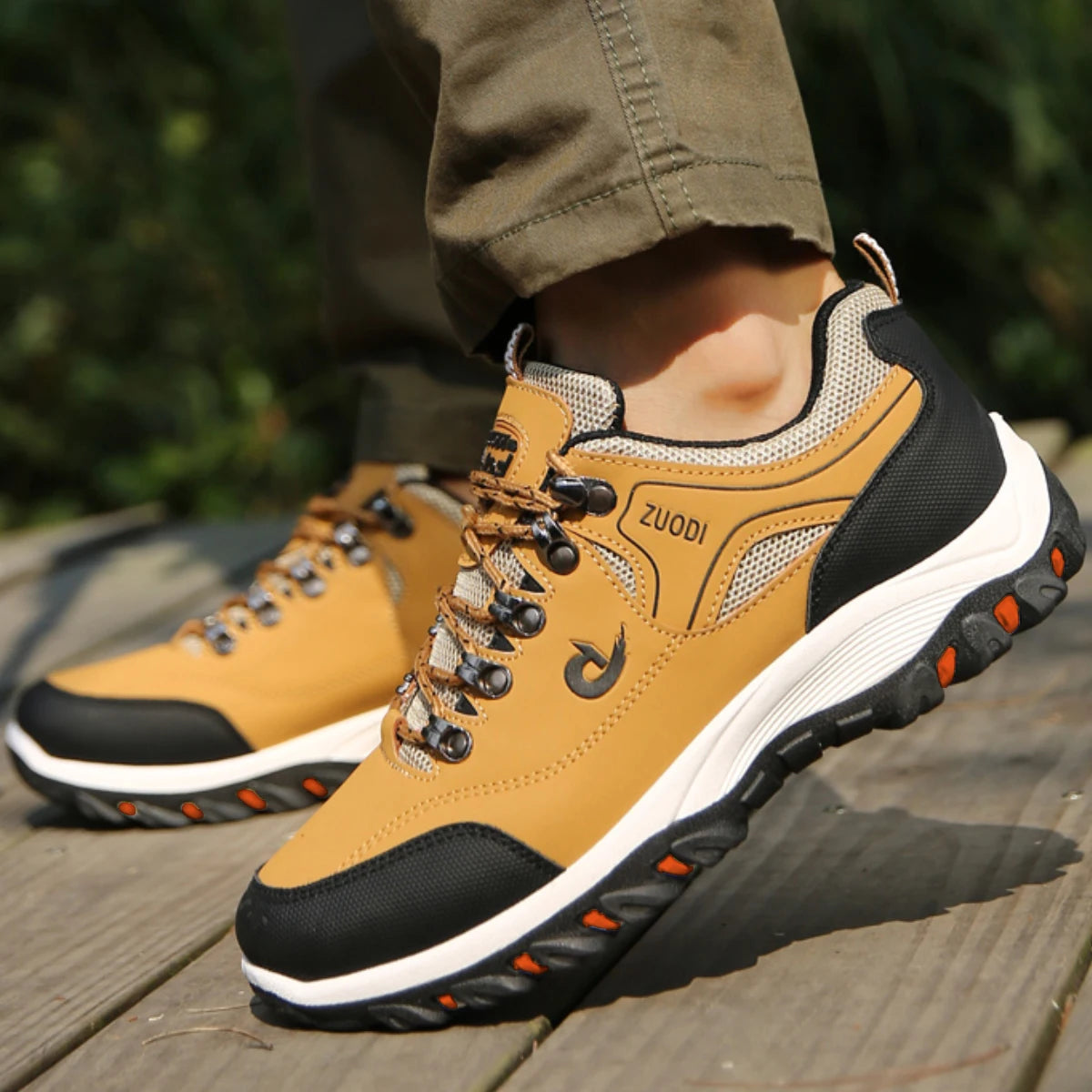 Chaussures de randonnée pour homme - Chaussures de sport de randonnée respirantes - Chaussures de sport ultra-légères pour la randonnée, le camping et la course à pied en plein air - Chaussures de sport antidérapantes