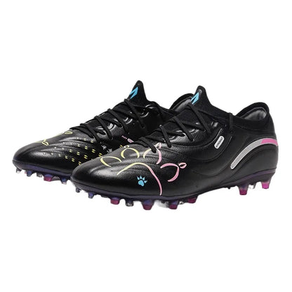 Kelme Men's Football Shoes Adult MG Short Spikes Artificial Turf Training Football Boots Ultra Light Anti-Slip Soccer Shoes