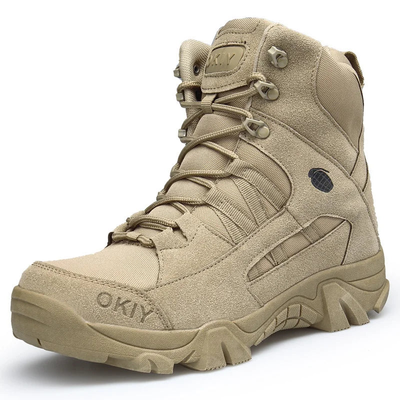 Men Tactical Boots Boots Men Desert Waterproof Work Safety Shoes Hiking Shoes Ankle Men Outdoor Boots