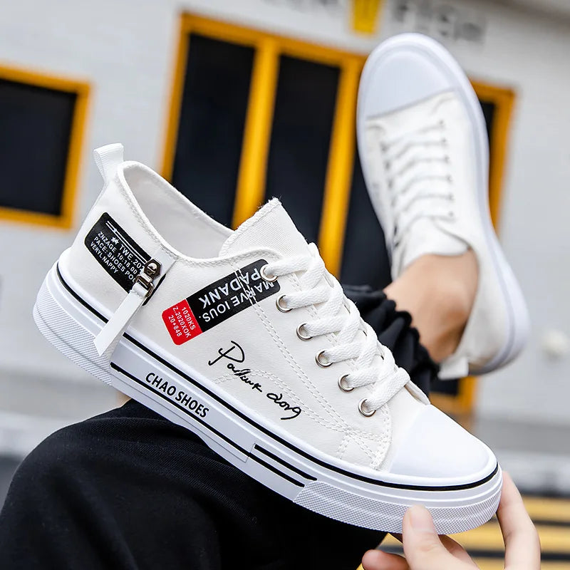 2025 été hommes toile baskets basses décontracté respirant chaussures pour adolescent à la mode léger jeunesse Streetwear confort chaussures