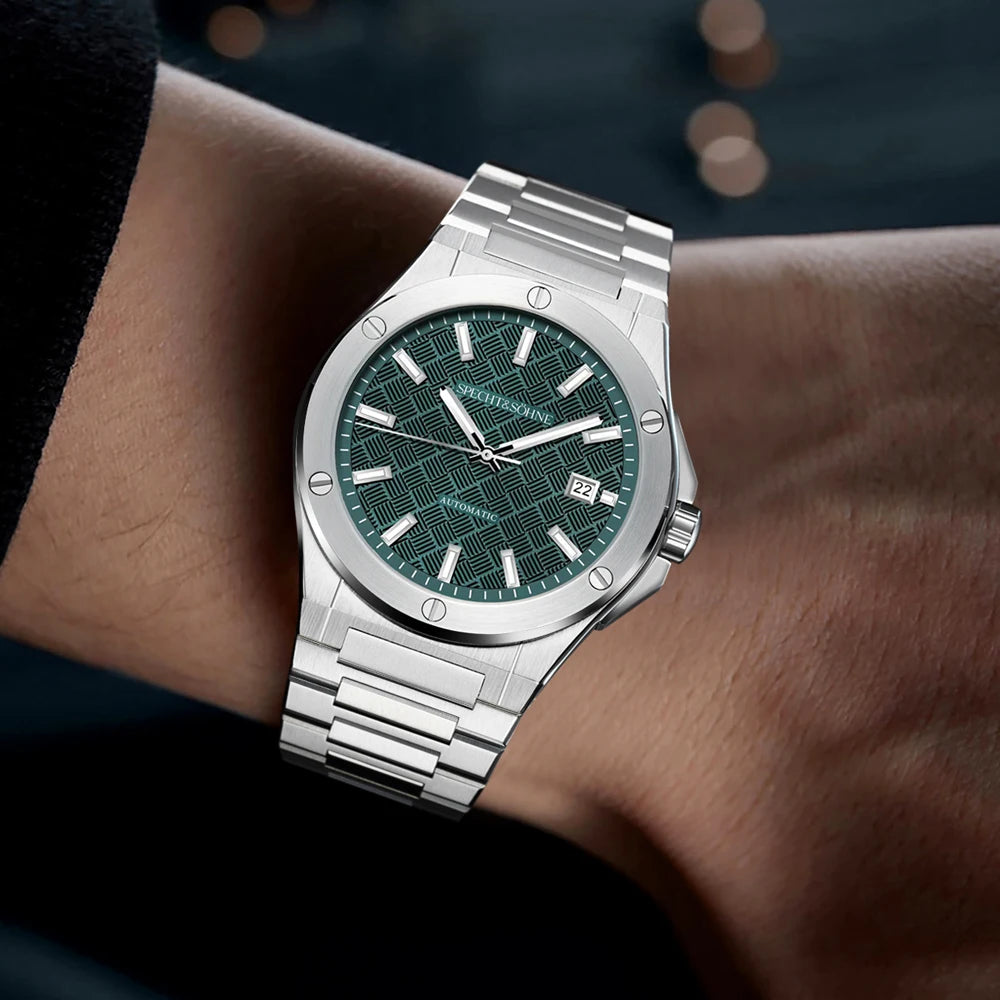 Specht&Sohne 2025 New 38MM Men's Watches Automatic Watch Japan Miyota 8215 Movt Steel Sapphire Crystal Reloj Homb Waterproof
